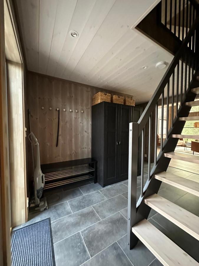 Modern Northern Lights Cabin Drangedal Екстер'єр фото