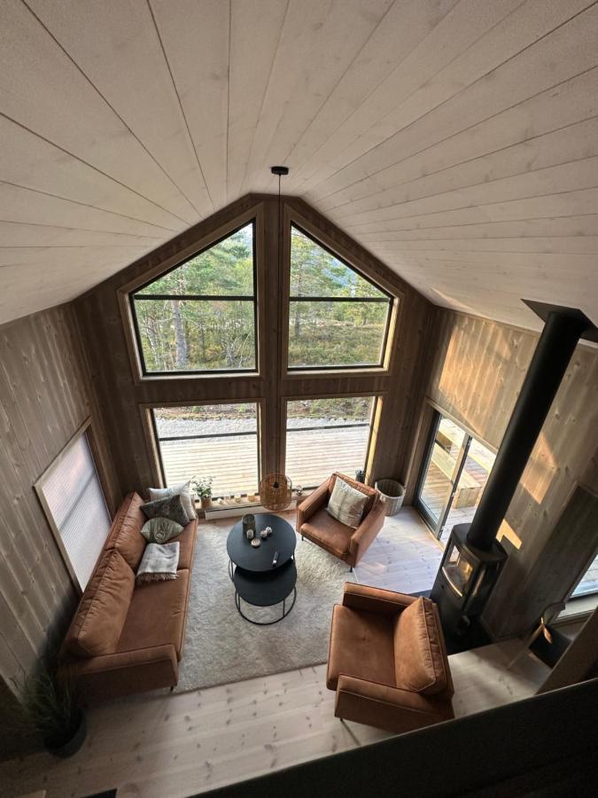 Modern Northern Lights Cabin Drangedal Екстер'єр фото