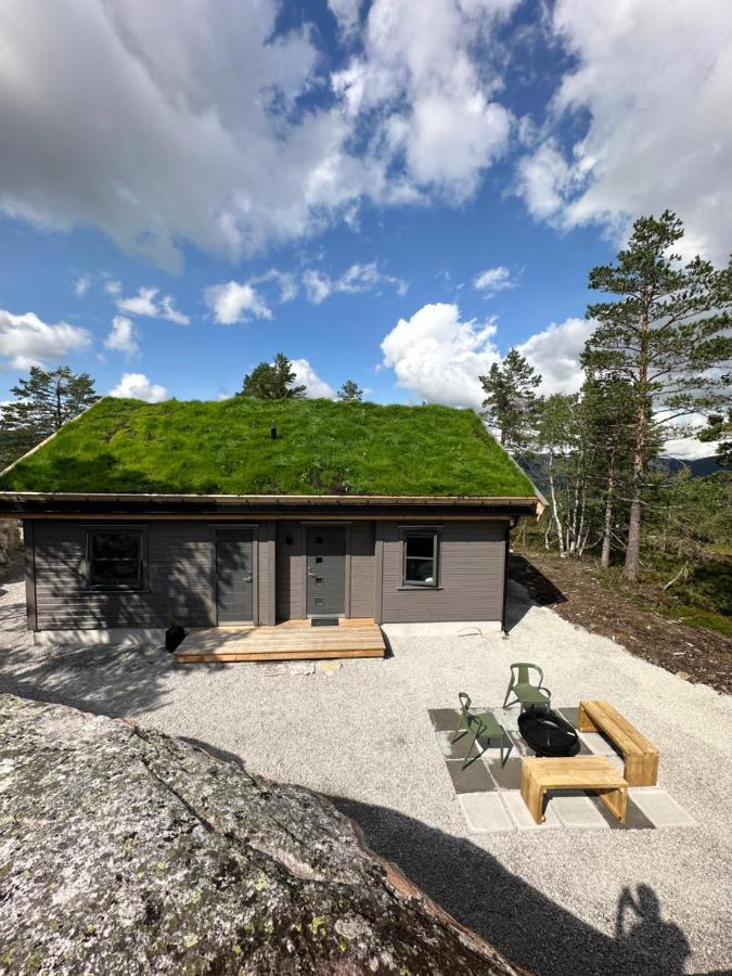 Modern Northern Lights Cabin Drangedal Екстер'єр фото