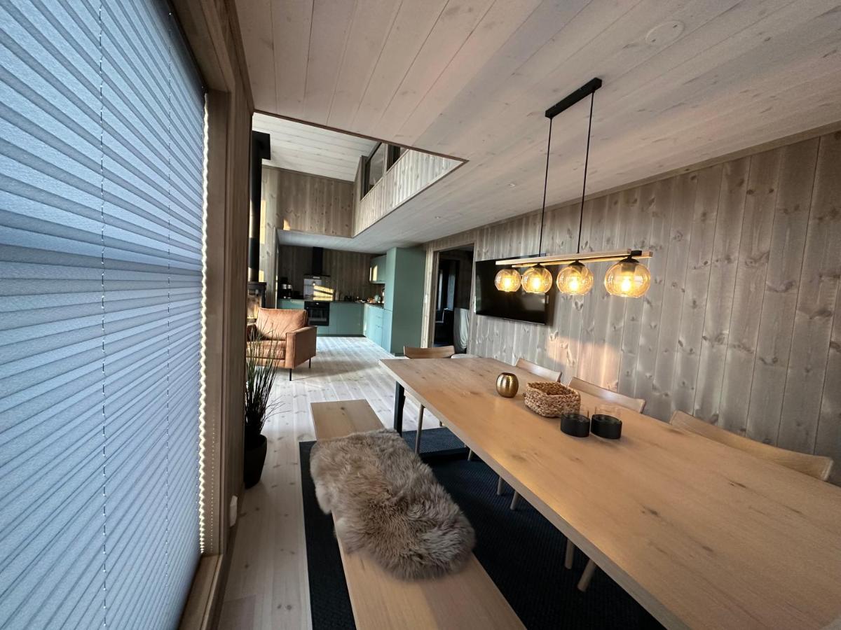 Modern Northern Lights Cabin Drangedal Екстер'єр фото