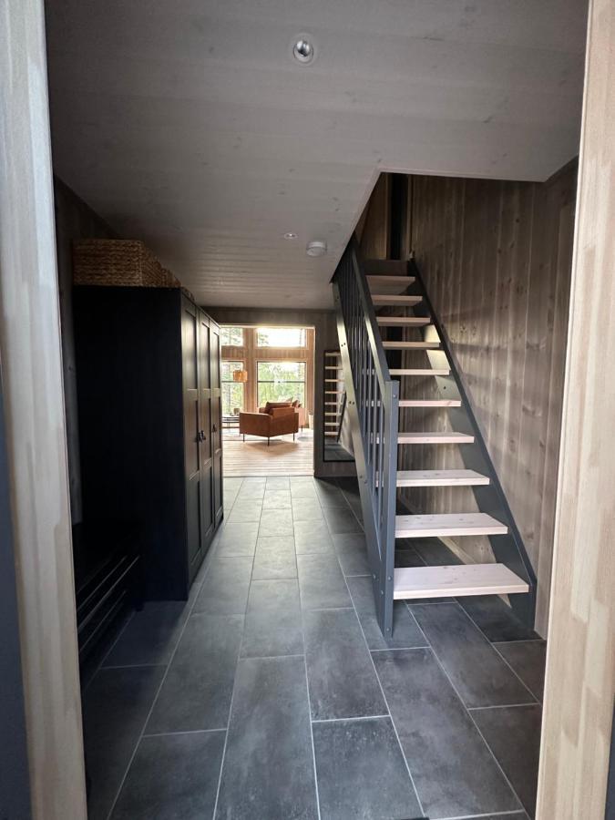 Modern Northern Lights Cabin Drangedal Екстер'єр фото