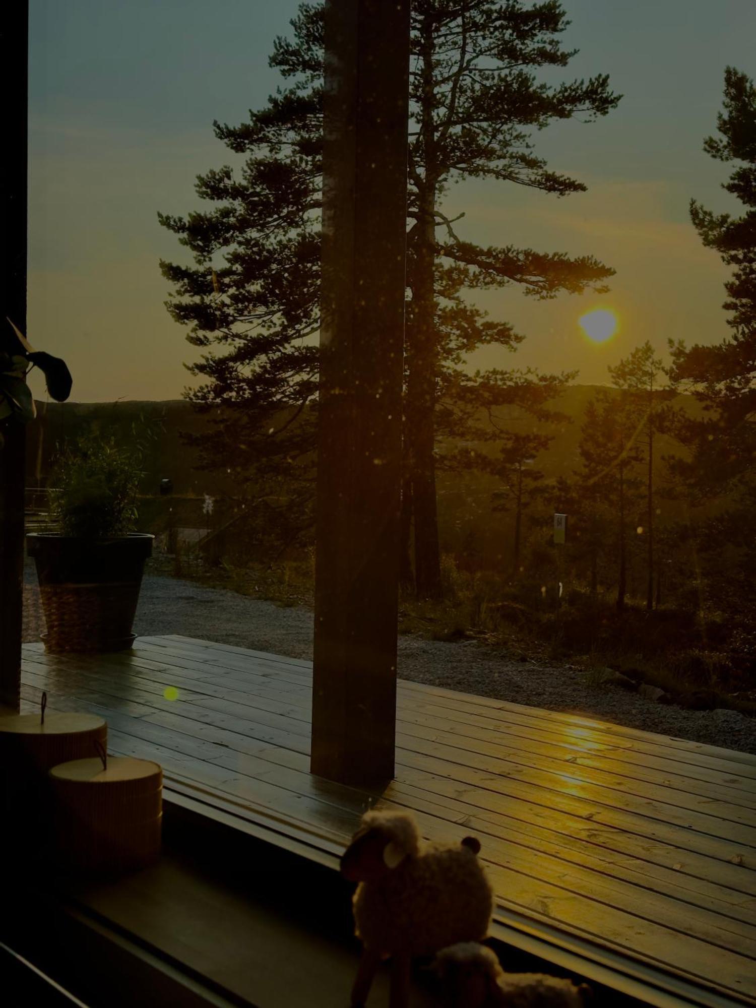 Modern Northern Lights Cabin Drangedal Екстер'єр фото