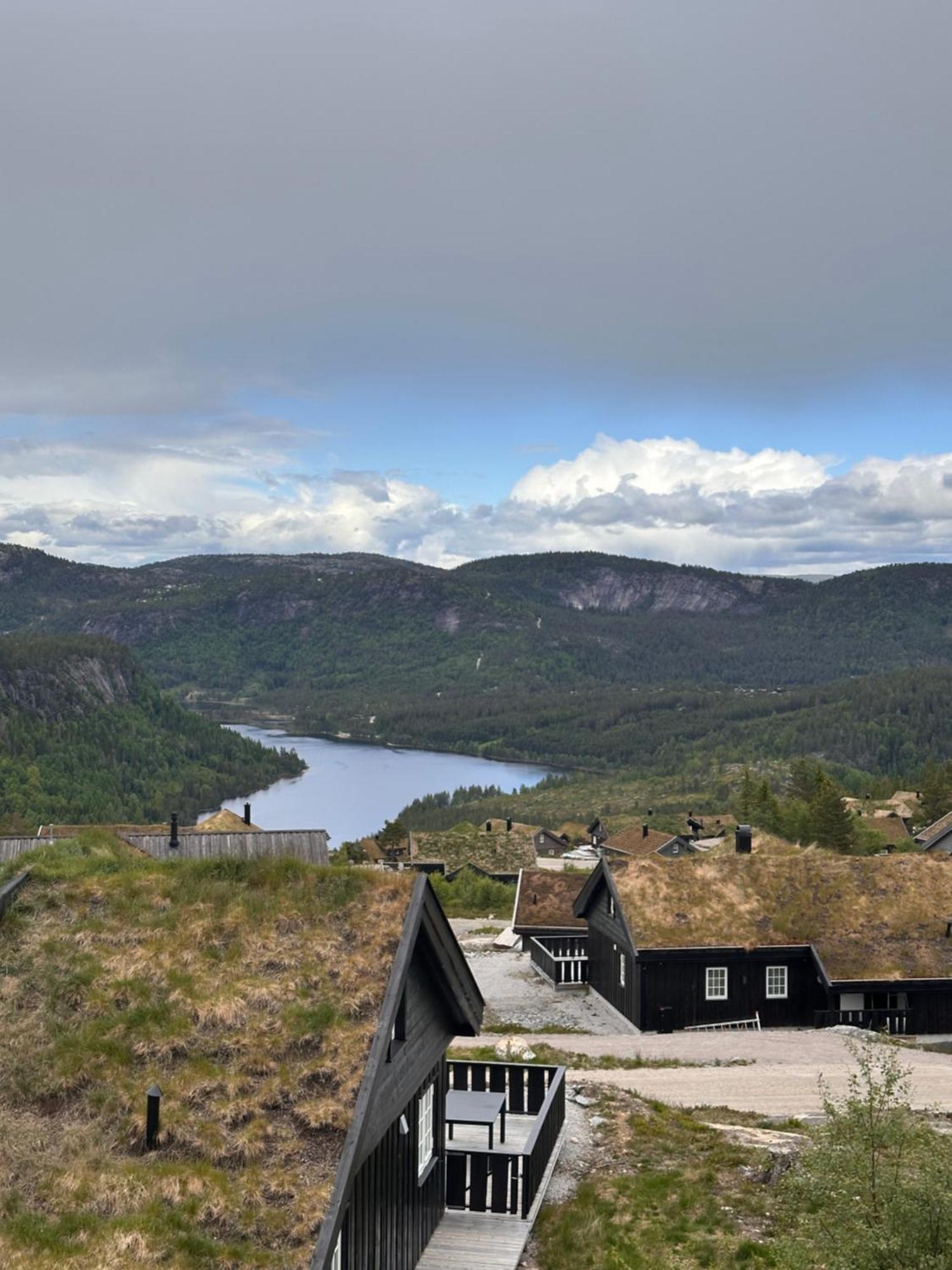Modern Northern Lights Cabin Drangedal Екстер'єр фото
