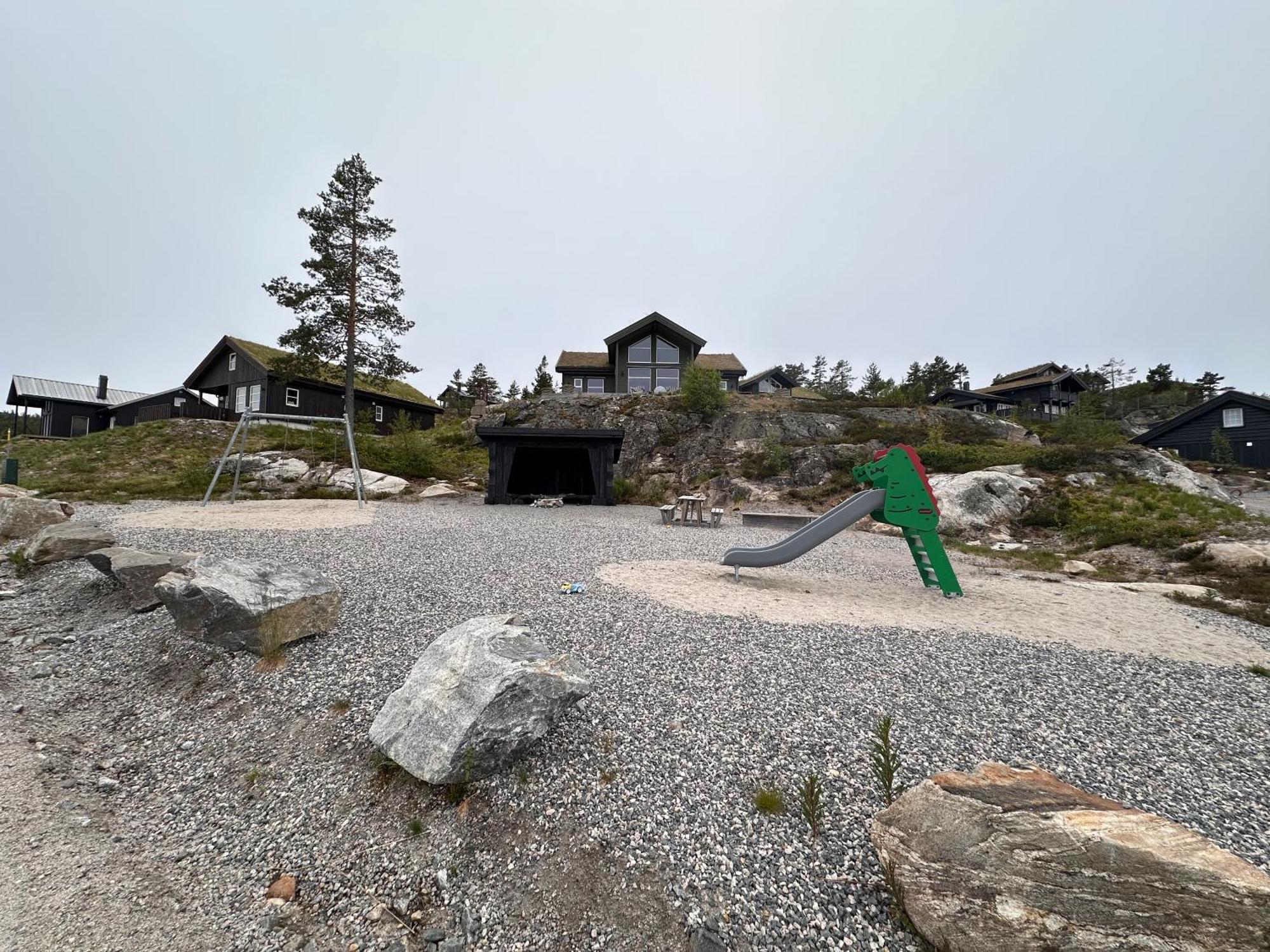 Modern Northern Lights Cabin Drangedal Екстер'єр фото